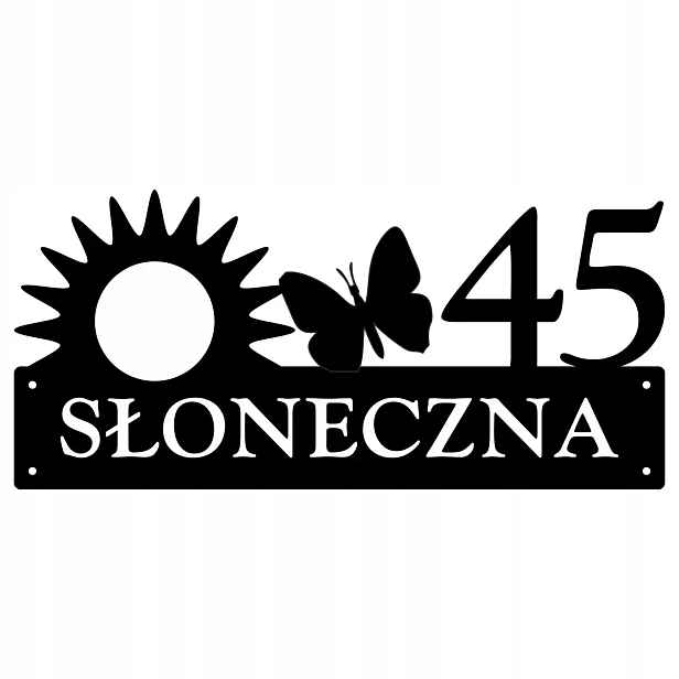 Číslo Na Dům 48 cm Tabule Adresa Ocel 2 mm Grafika 147