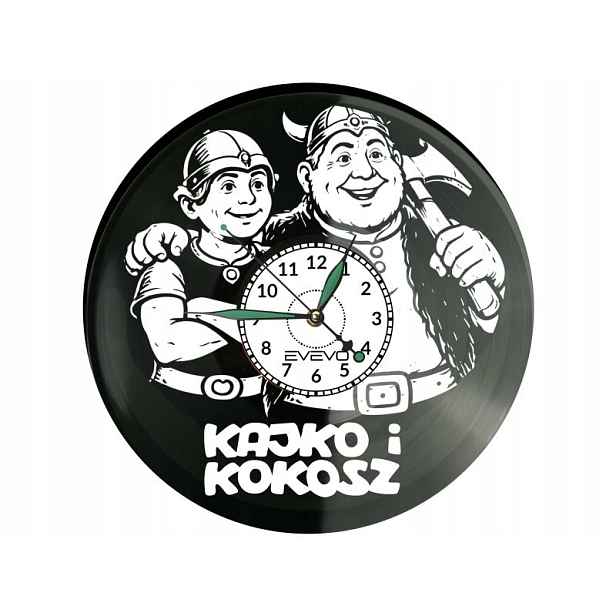 Kajko a Kokosz Komiks Vinylová deska Nástěnné hodiny Dárek Památka