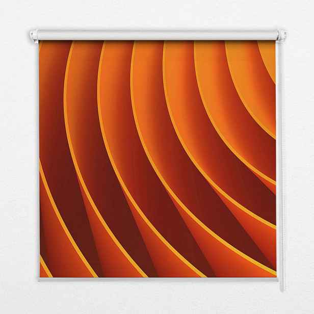 TULUP VNITŘNÍ roleta - okenní roleta - roleta - 80x140 cm - Oranžová abstrakce
