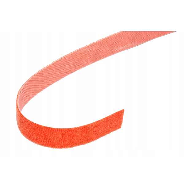 Velcro Stahovací páska 20mm, suchý zip, 25m, oranžová