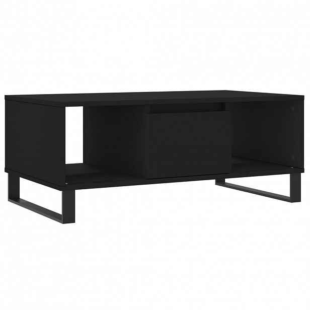 vidaXL Konferenční stolek černý 90x50x36,5 cm kompozitní dřevo