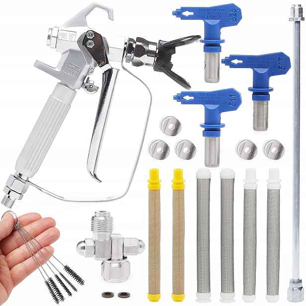 Malířská pistole Techrebal F5 CG5A 3 trysky, 8 filtrů, CleanShot