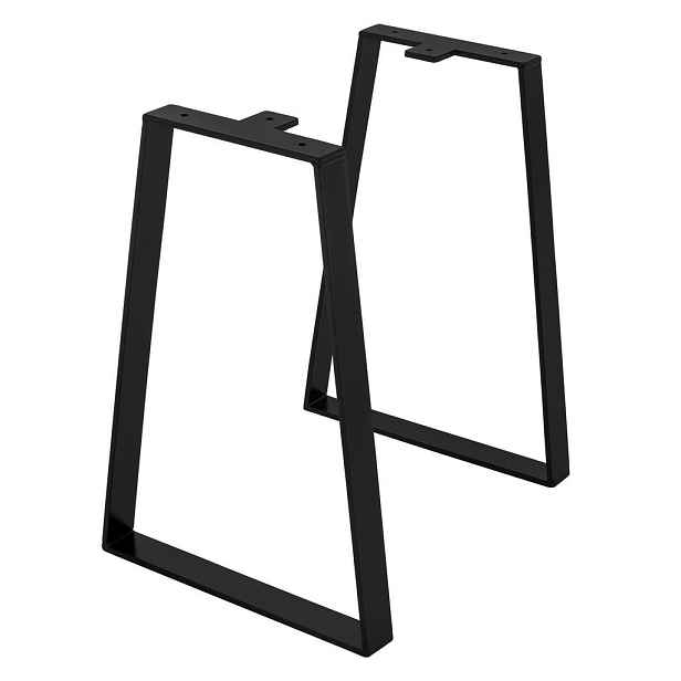 ML-DESIGN SADA 2 kusů nohou ke stolu 28,5 x V 40 cm, tvar X, černá