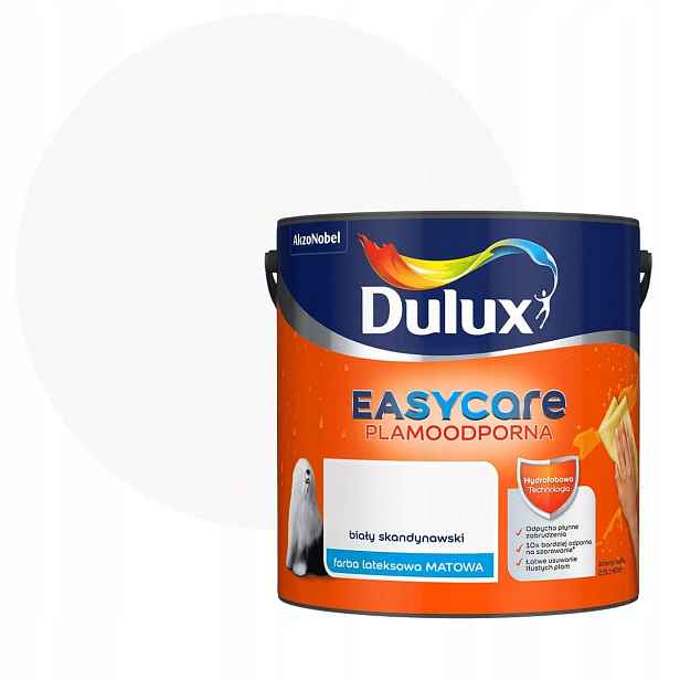 Dulux Easycare Barva Odolná Vůči Skvrnám Skandinávská bílá 2,5L