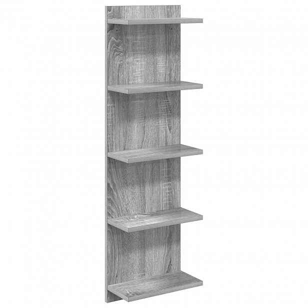 vidaXL Nástěnná polička Šedý Sonoma 30 x 15 x 100 cm Kompozitní dřevo