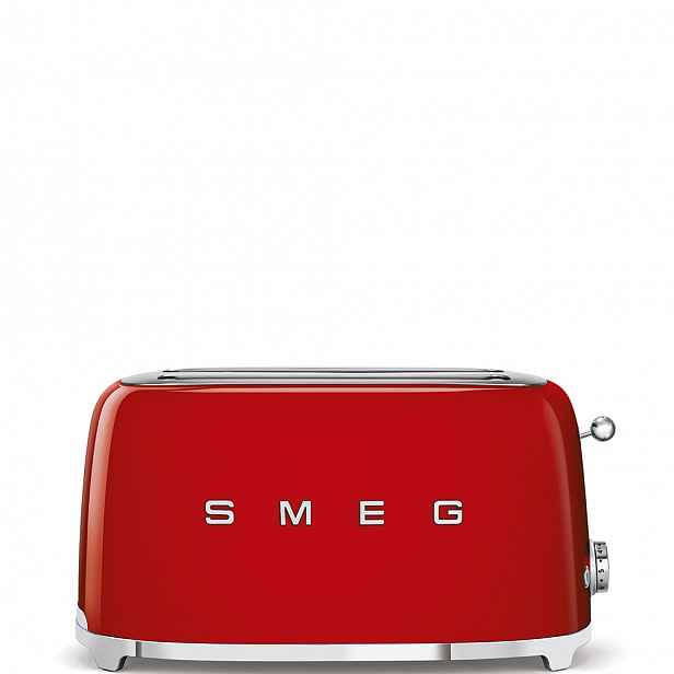 Smeg Toustovač 50´s Retro Style, 4x2, červený TSF02RDEU