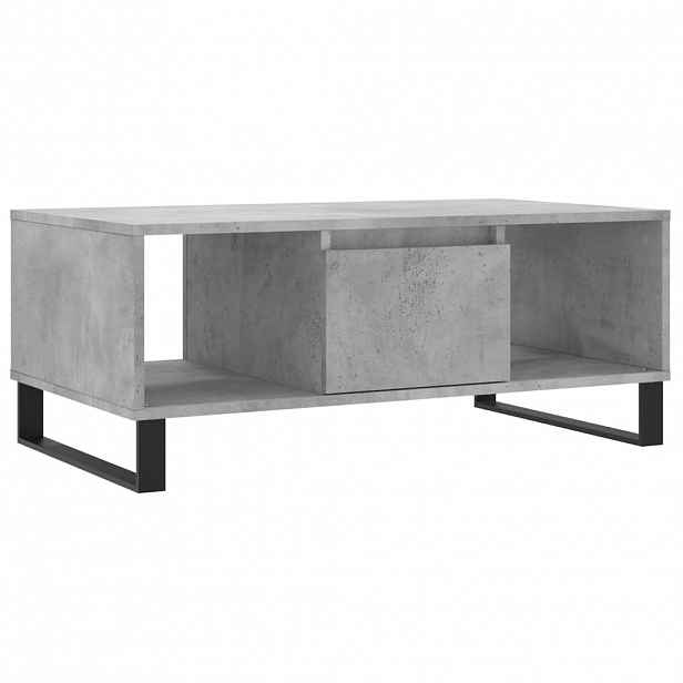 vidaXL Konferenční stolek betonově šedý 90x50x36,5 cm kompozitní dřevo