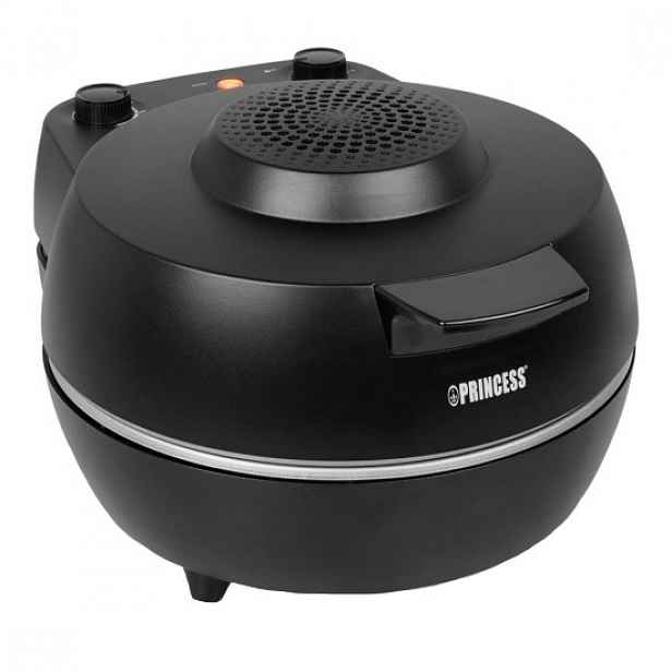 Elektrická pizza pec s keramickým kamenem, 1200W, Černá, "Pro" - Princ