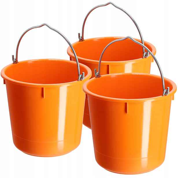 Wiadro Wiaderko Stavba 12L 25KG Mocne 3ks