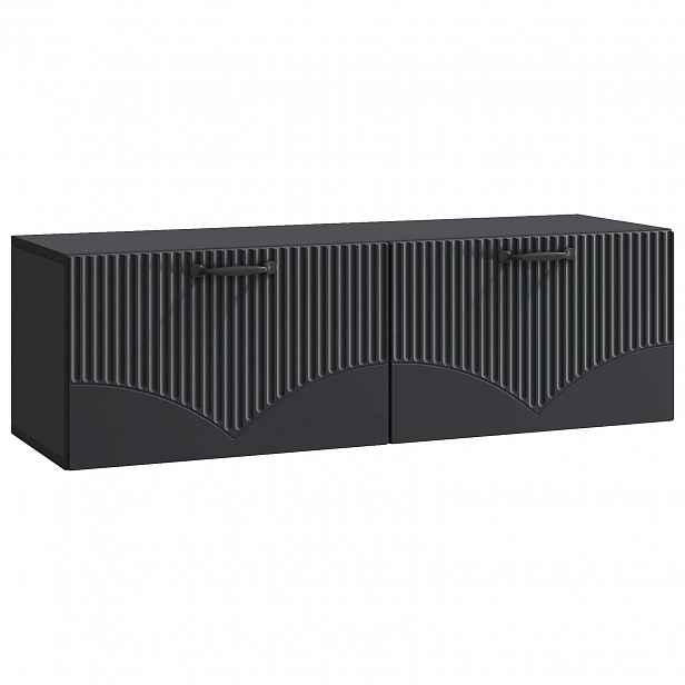 vidaXL Nástěnná TV skříň Černá 98 x 31 x 30 cm Kompozitní dřevo