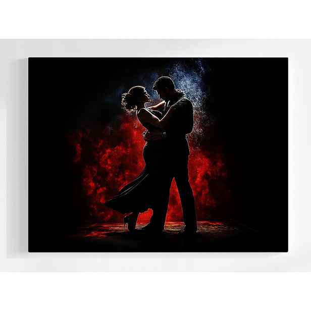 Plakát Umění Tanec Tango Postavy Pár Hudba 100x75