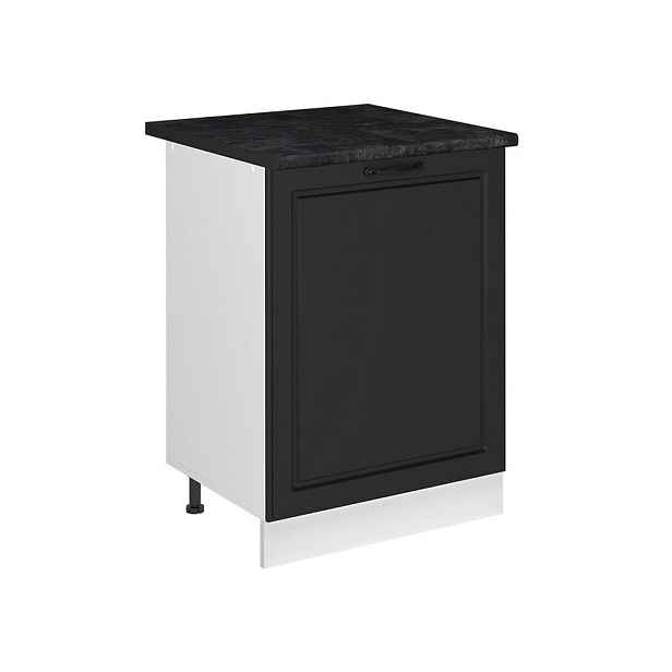 Vicco SPODNÍ SKŘÍŇKA KUCHYŇSKÉ LINKY R-Line, Antracitový venkovský dům/Bílá, 60 cm s 1 dveřmi pracovná doska antracitová