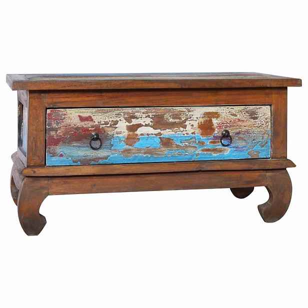 vidaXL Konferenční stolek 80 x 50 x 40 cm recyklované teakové dřevo