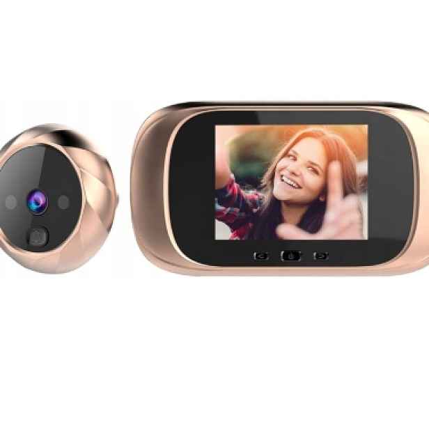 Kukátko Na Dveře S Kamerou 2,8 Palce LCD Zvonek Nahrávání Fotografií
