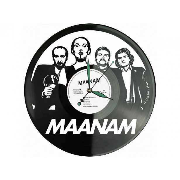Maanam Dárek Originální dekorace do domu Hodiny z vinylové desky