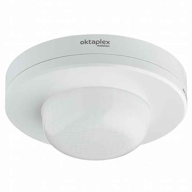 Oktaplex Snímač přítomnosti pohybu Pir 360° Zew IP65 Stropní Bílý
