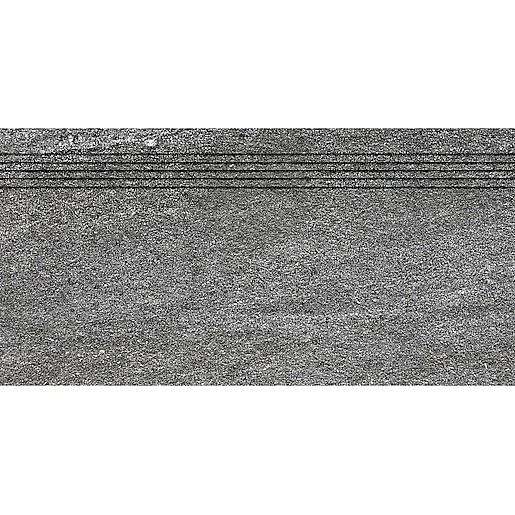 Schodovka Rako Quarzit tmavě šedá 30x60 cm mat DCVSE738.1