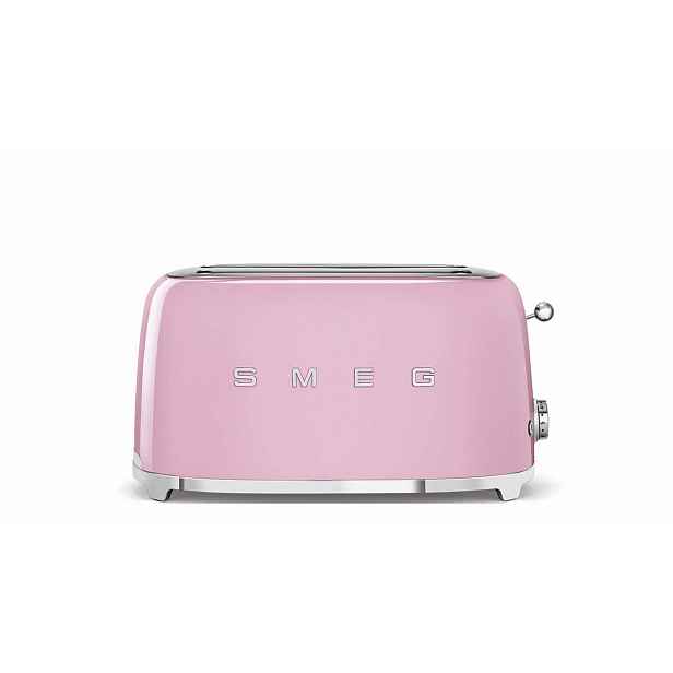 Smeg Toustovač 50´s Retro Style, 4x2, růžový TSF02PKEU