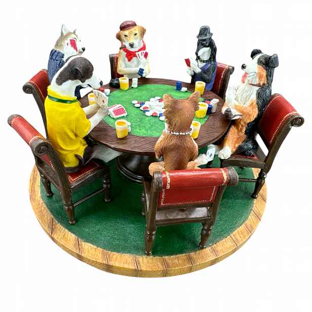 socha figurka Psi Hrající Poker Veronese (WU76238YA) dárek