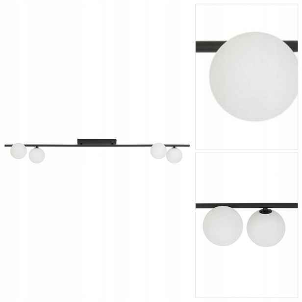 Stropní Svítidlo černý Imelo moderní design, čtyři prvky do obývacího pokoje Tk Lighting