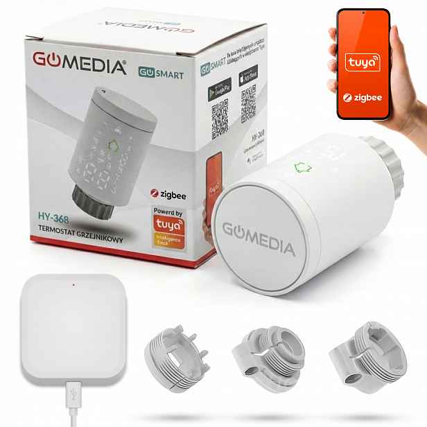 Termostatická radiátorová hlavice ZigBee brána Tuya