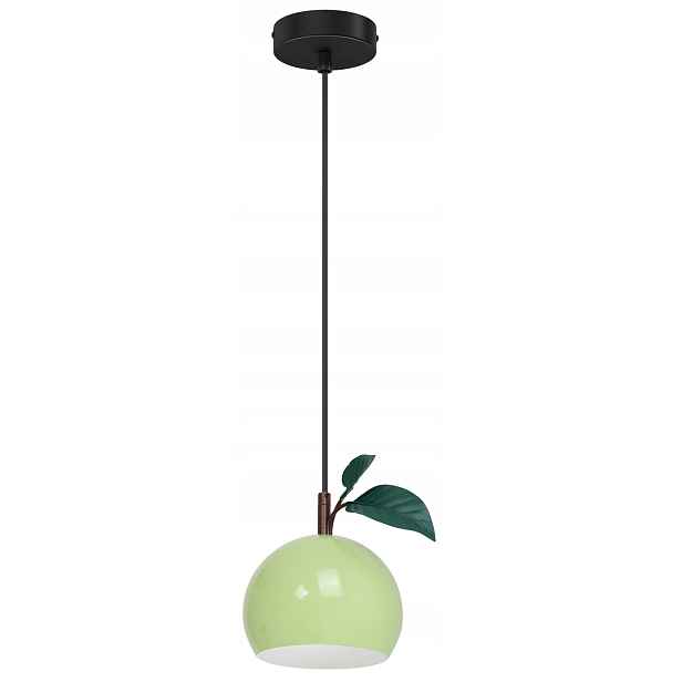 Závěsná stropní lampa Apple Černá Zelená 1xE27 dětská moderní