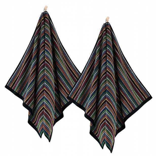 Zwoltex BOHO2 Koupelnový ručník Vícebarevný 550 g 70x140 cm x2