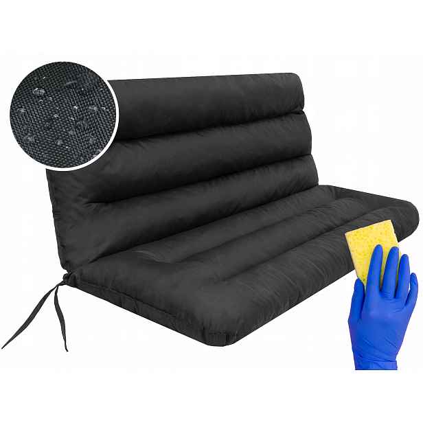 Polštář na zahradní houpačku 120 cm Sedák Opěradlo Matrace Terasa