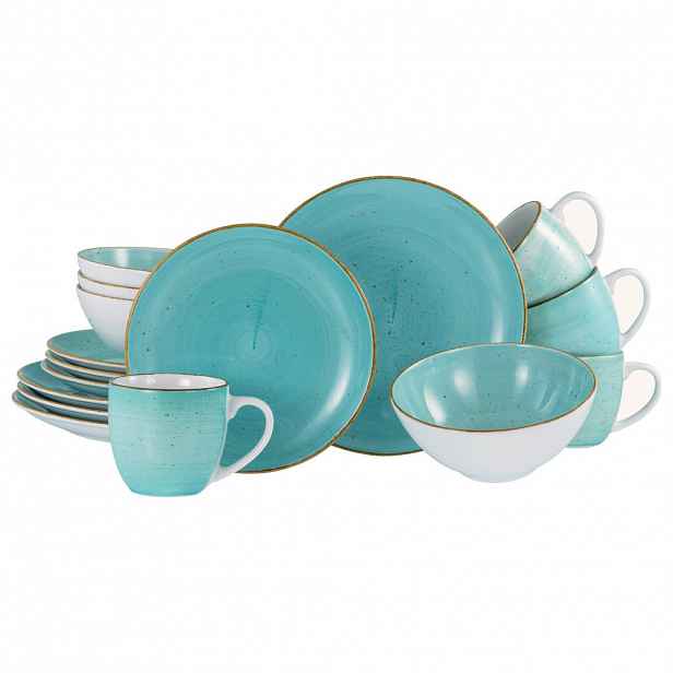 Creatable KOMBINOVANÁ SOUPRAVA Vintage Nature Aqua 16dílné
