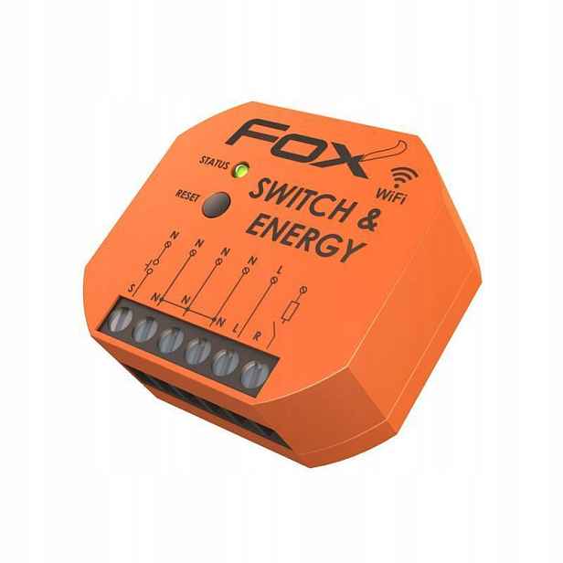 Fox Wi-Fi relé do plechovky 230V Switch & Energy