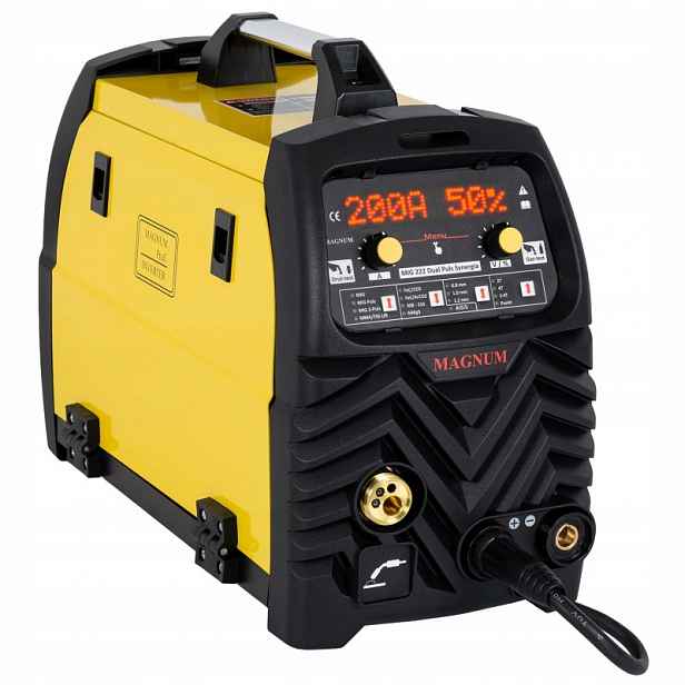 Svařovací Stroj Magnum Mig 222 Dual Puls Synergie Led Mma Tig 230V 200A