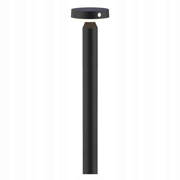 Venkovní solární Led stojací lampa s senzorem černá Usb-c IP44 Polux
