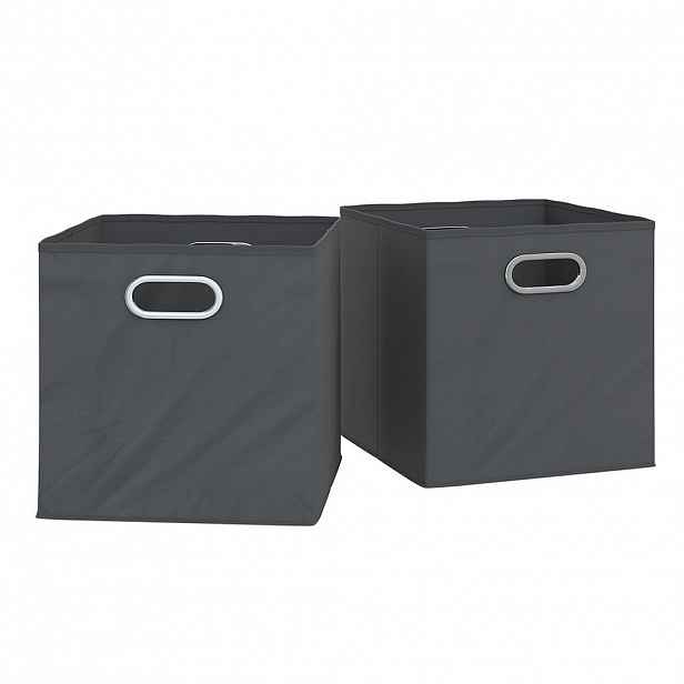 Vicco SKLÁDACÍ BOX Antracit 30 x 30 cm Sada 2 kusů