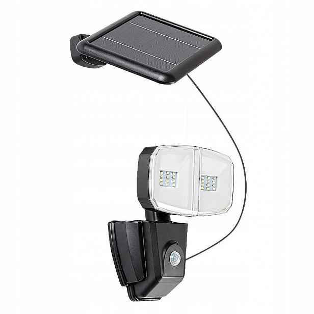 Venkovní solární Led reflektor 12W s senzorem Zlarin 77012 Rabalux
