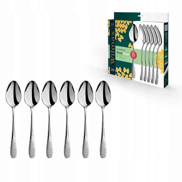 Stolní jídelní lžíce z nerezové oceli Wilmax 21 cm 6 kusů