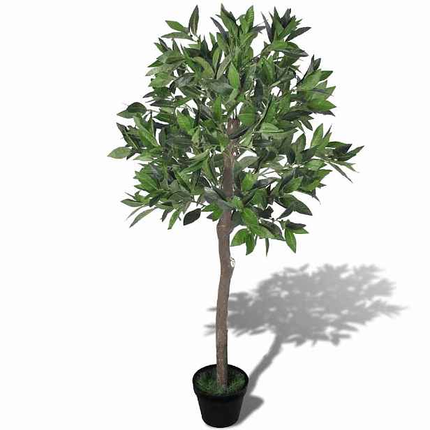 vidaXL Umělý vavřínový strom v květináči 120 cm