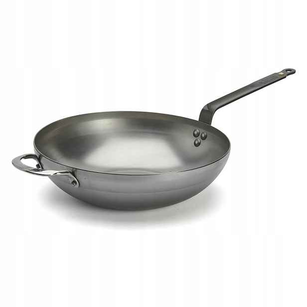 Wok de Buyer Mineral B 32 cm ocel indukce sezónování Francie