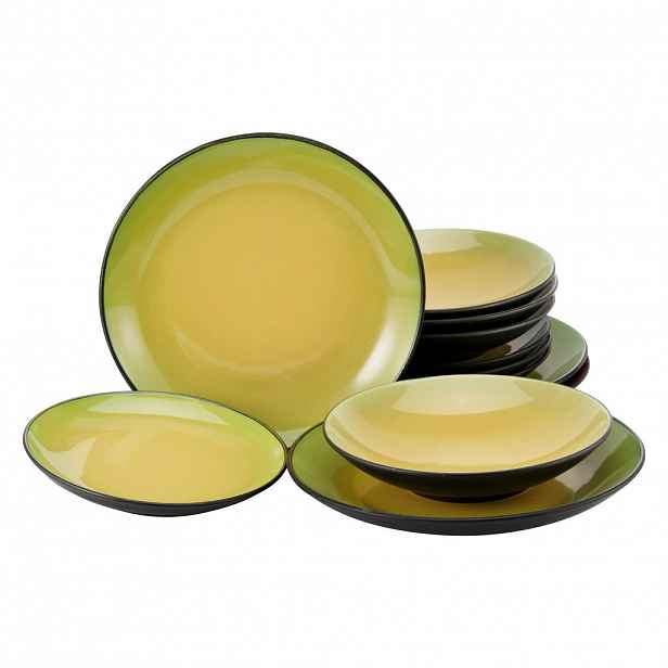 Creatable JÍDELNÍ SOUPRAVA Hot Green 12dílné
