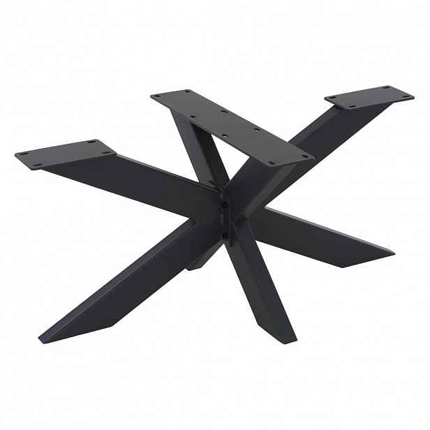 ML-DESIGN STOLOVÁ NOHA Spider 98x58x43 cm černá z oceli, design ve tvaru X