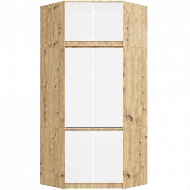 RAUMHIRSCH FURNITURE ŠATNÍK dub Artisan, bílá 235/100/50