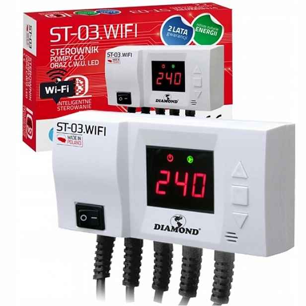 Regulátor Čerpadla Út a Tuv ST-03 Wifi Pro Kotel, Pec, Led (CS-08)