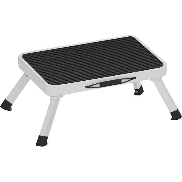 SONGMICS Skládací schůdek Vintro 44 cm černý/bílý