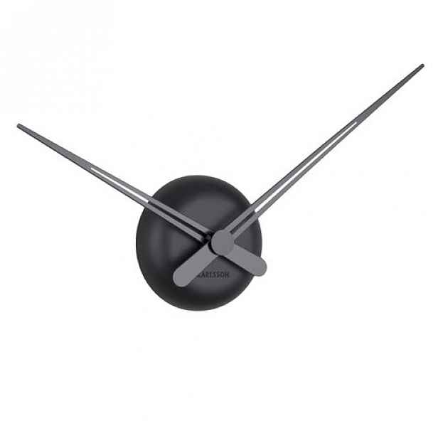 Designové nástěnné hodiny 5838BK Karlsson black 44cm