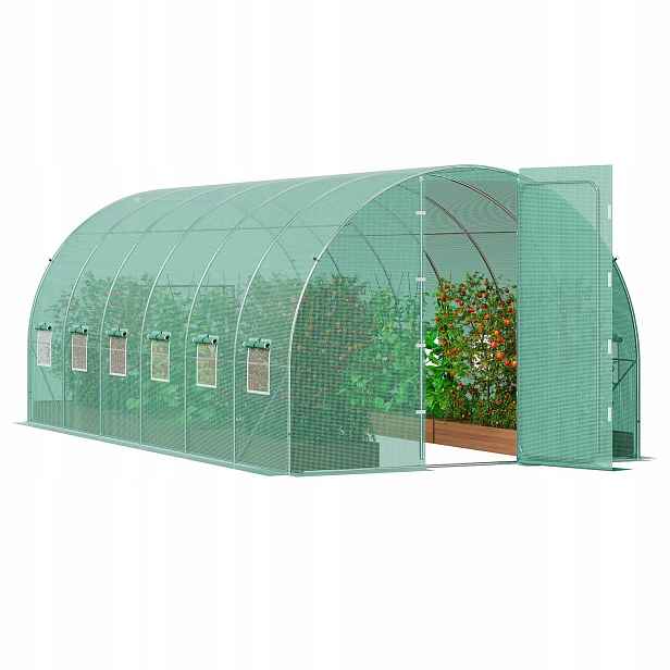 Zahradní fóliový tunel skleník 17 m2 5.9x2.95x2.25 m