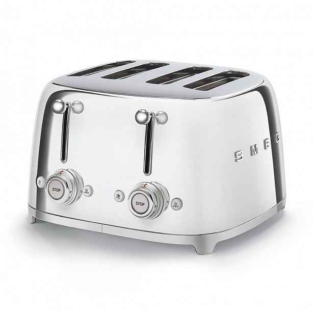 Smeg Toustovač 50´s Retro Style, 4x4, chromový TSF03SSEU