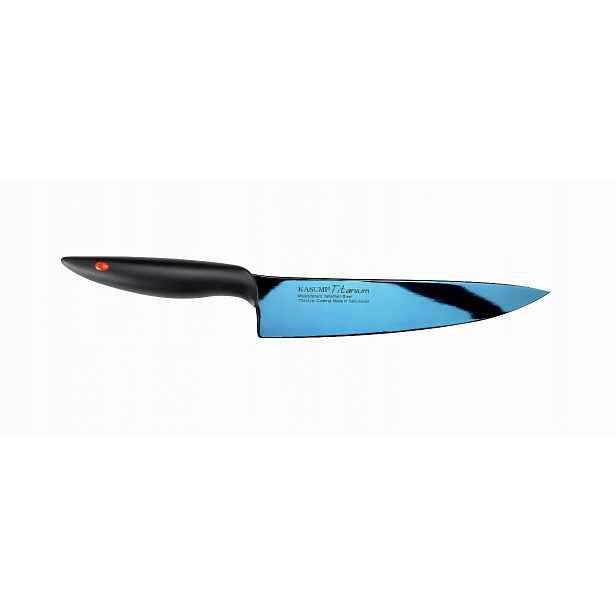 Nůž šéfkuchaře kovaný Titanium dlouhý 20 cm modrý Kasumi