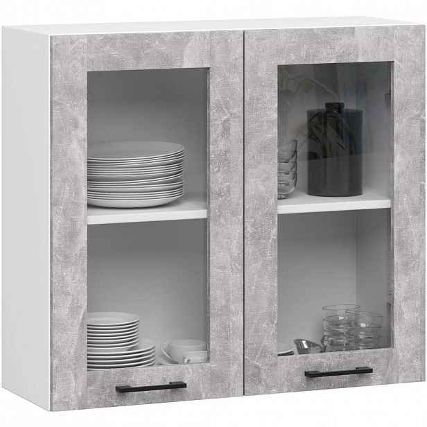 RAUMHIRSCH FURNITURE ZÁVĚSNÁ SKŘÍŇ Bílá, betonová 72/80/30,5