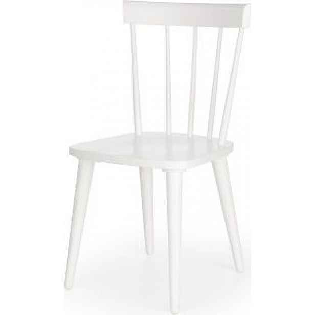 Dřevěná jídelní židle Bereton, bílá