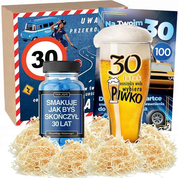 Dárek k 30. narozeninám pro muže a chlapa vtipný Pivní Sklenice na pivo