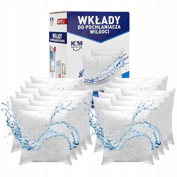 K&m náplně do pohlcovače vlhkosti 280 g, odvlhčovač vzduchu 20 kusů